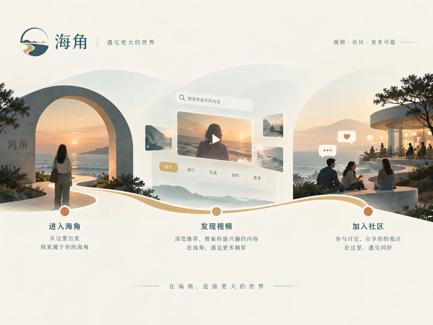 看海岸影像时，可以留意哪些声音细节